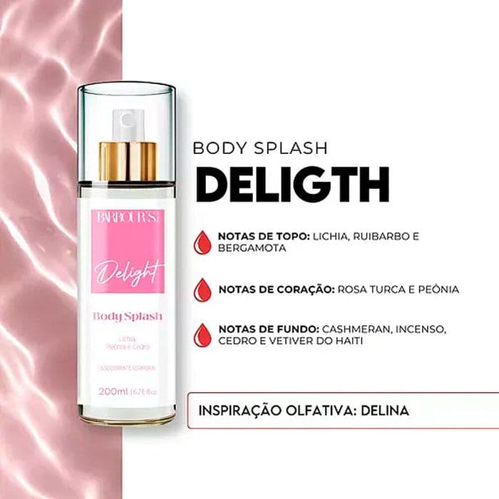 Body Splash Delight Barbour's Beauty Feminino 200ml — foto 3 de 4