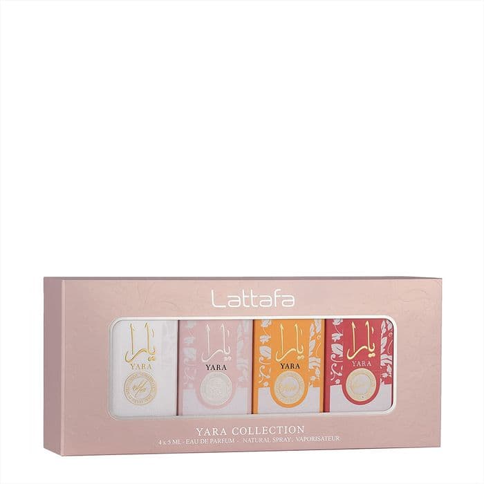Kit Lattafa Yara Collection: 4 miniaturas de 5 ml (Yara, Yara Moi, Yara Tous e Yara Candy) — foto 3 de 4