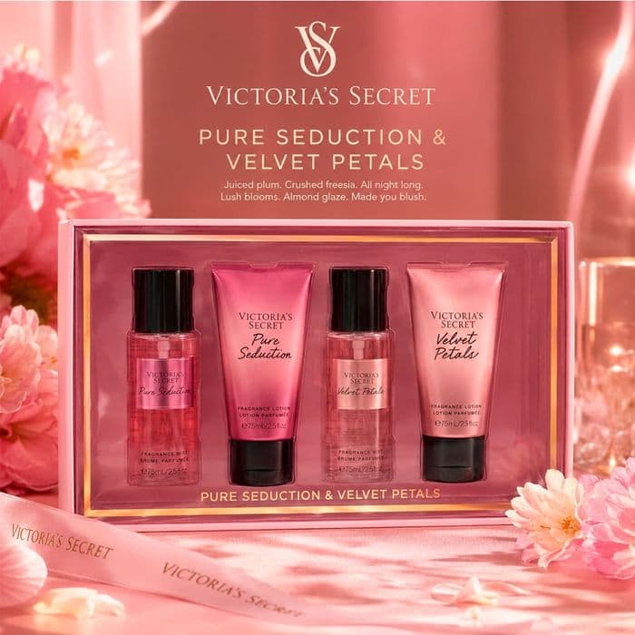 Kit Victoria's Secret Pure Seduction + Velvet Petals 4x75ml — foto 3 de 4