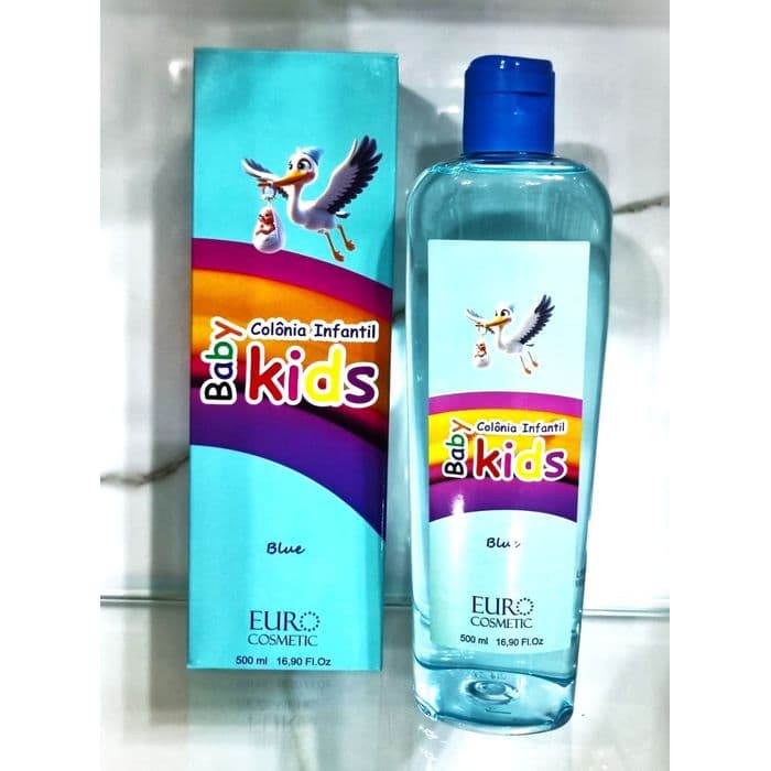 Colônia Infantil Baby Kids Blue Euro Cosmetic 500Ml — foto 3 de 3