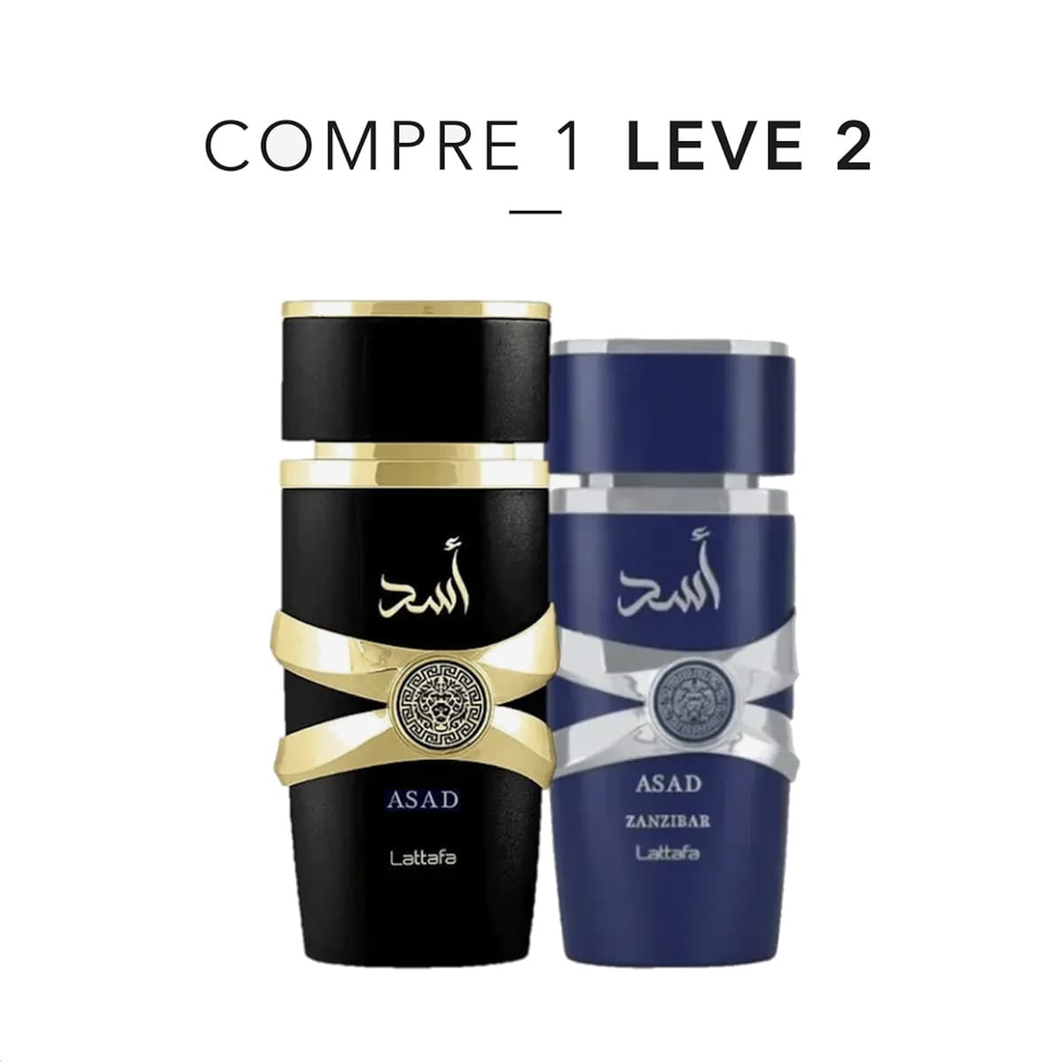 O Par Asad pronto: Asad Clássico + Asad Zanzibar, 2 x 100 ml