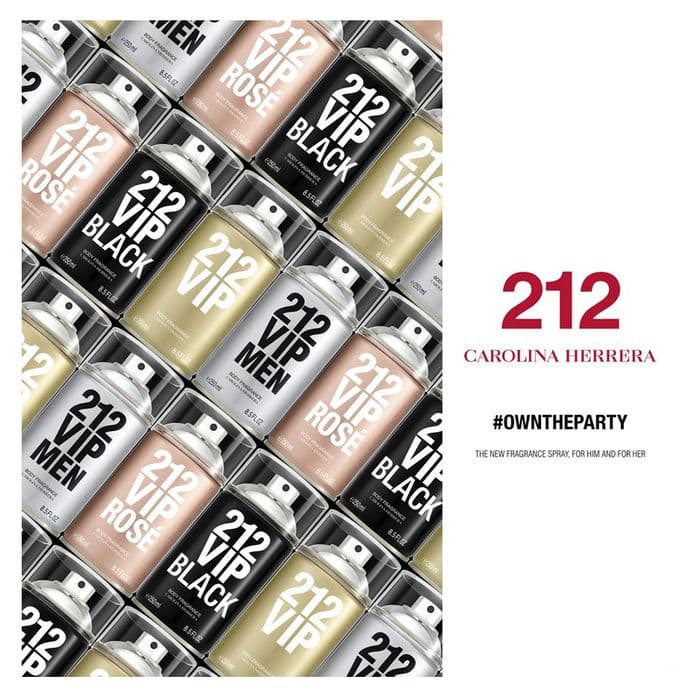 Body Spray 212 Vip Rosé Carolina Herrera — foto 4 de 4
