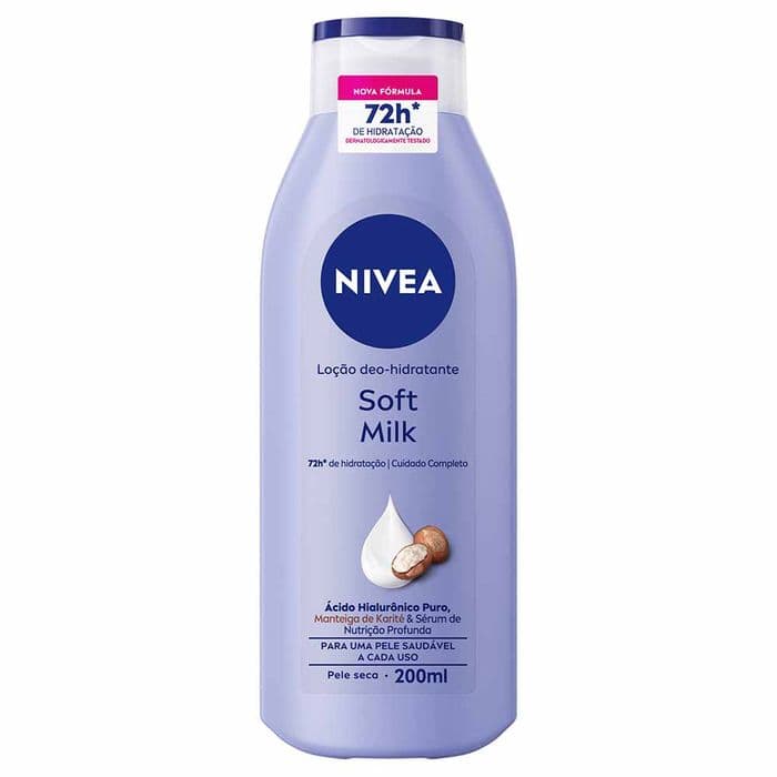 NIVEA Loção Hidratante Corporal Soft Milk Hidratação Profunda