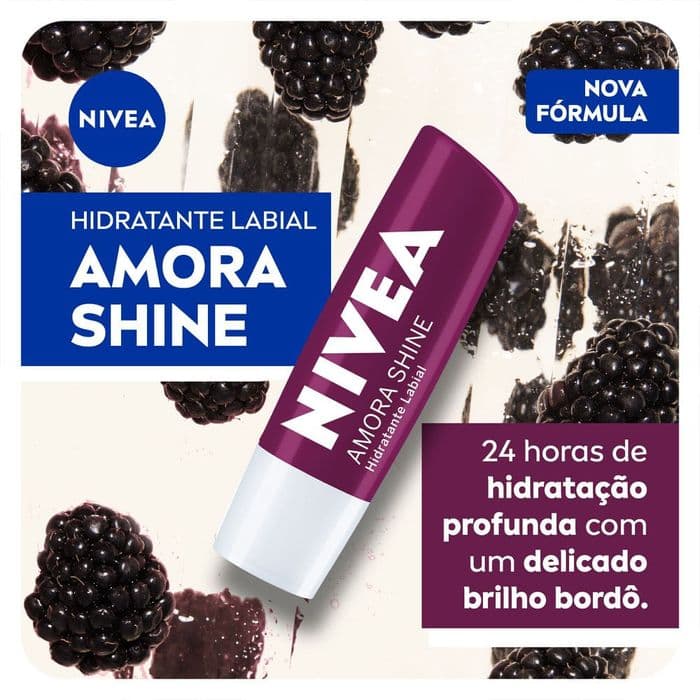 NIVEA Hidratante Labial Amora Shine 4,8 g — foto 3 de 4