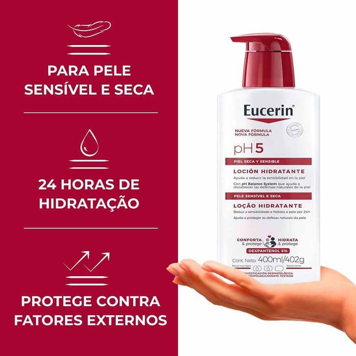 EUCERIN Loção Hidratante Corporal pH5 Pele Sensível — foto 4 de 4